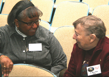 Sister Patty Ralph, S.S.J. with Sister Mary Rita Boyle, S.S.J.